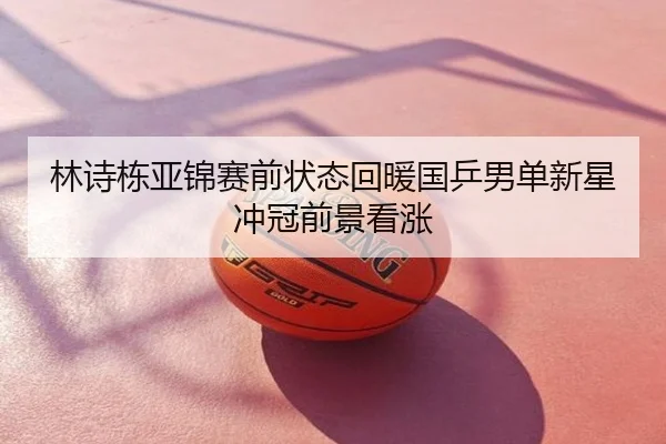 林诗栋亚锦赛前状态回暖国乒男单新星冲冠前景看涨